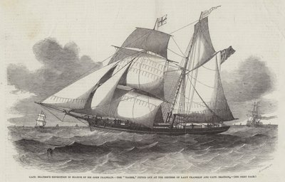 Expedición del Capitán Beatson en busca de Sir John Franklin, el Isabel, equipada a expensas de Lady Franklin y el Capitán Beatson de Edwin Weedon